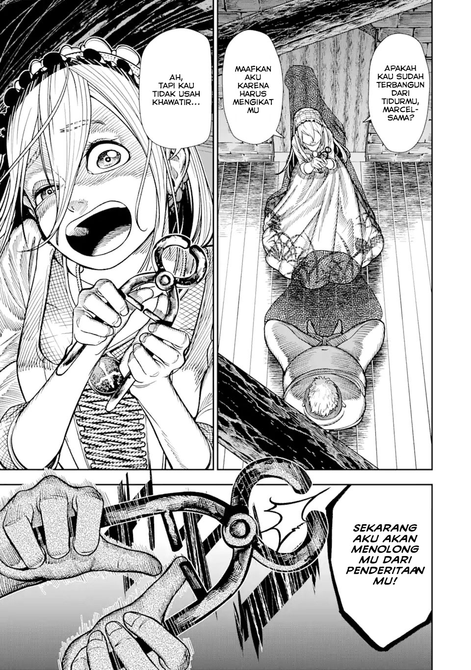 Halaman 3 dari Blood-crawling Princess of a ruined Country Chapter 1.4