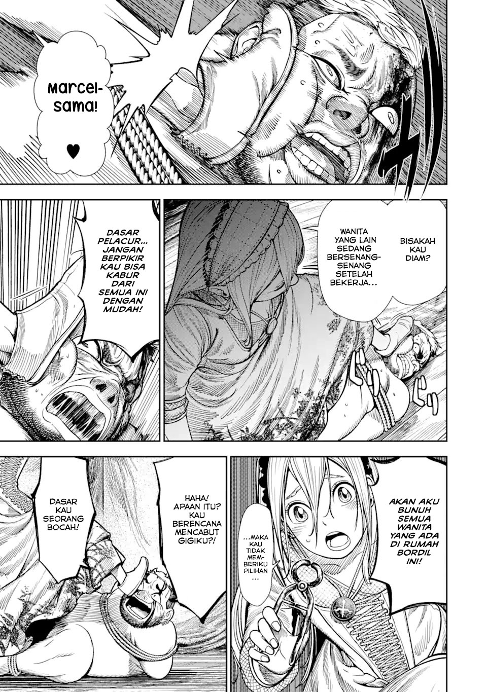Halaman 8 dari Blood-crawling Princess of a ruined Country Chapter 1.4