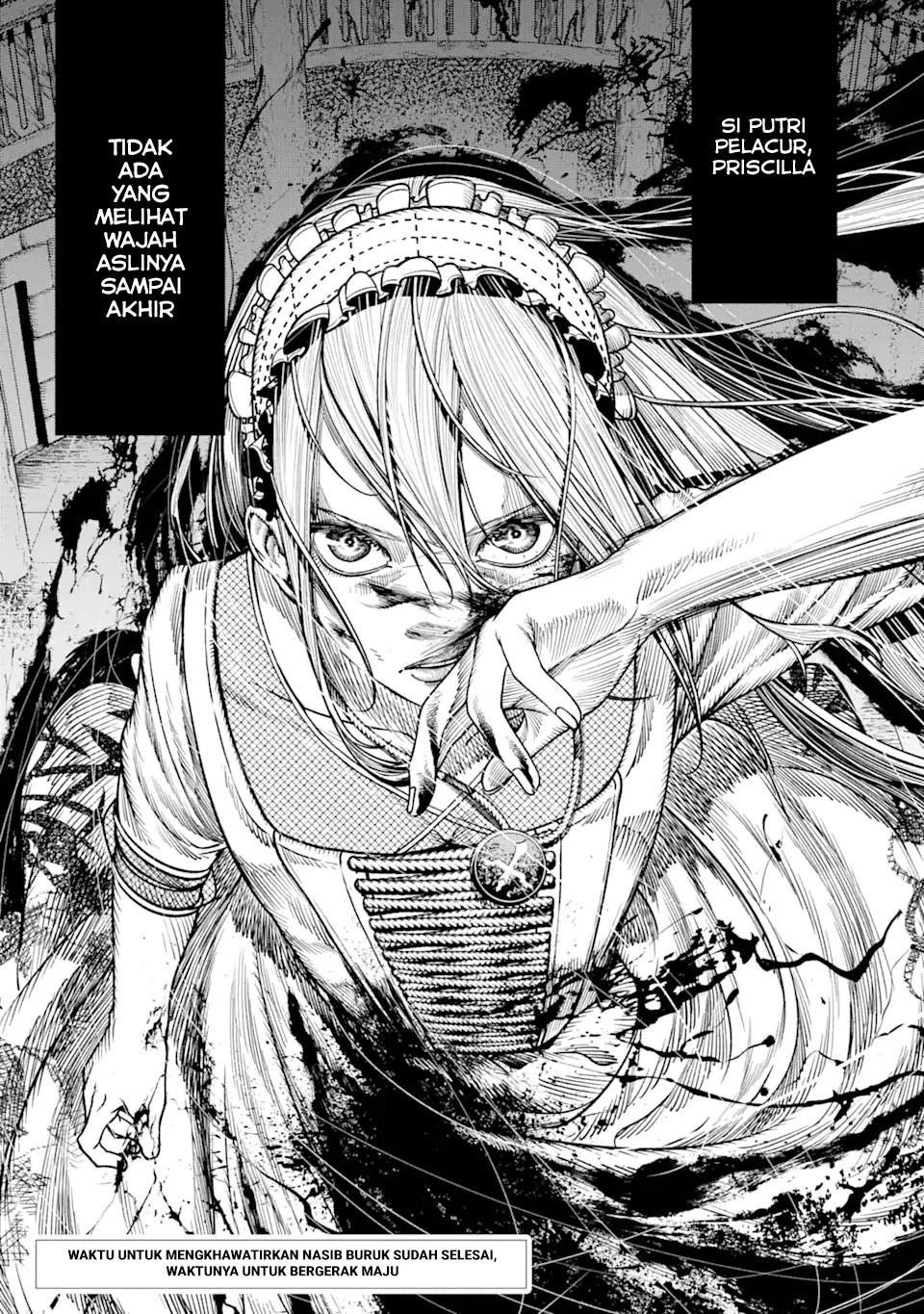 Halaman 13 dari Blood-crawling Princess of a ruined Country Chapter 1.5
