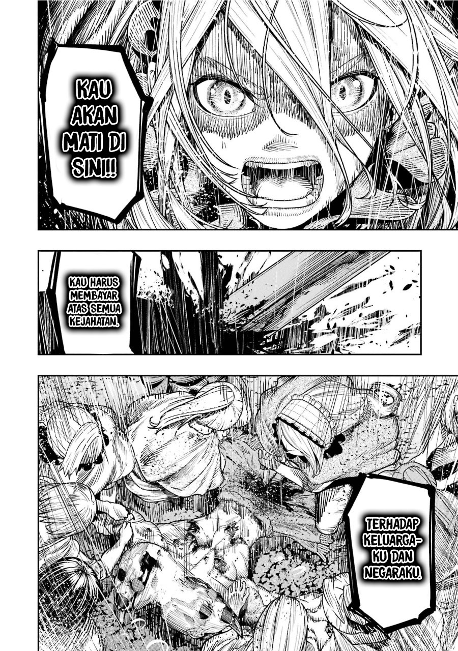 Halaman 27 dari Blood-crawling Princess of a ruined Country Chapter 10