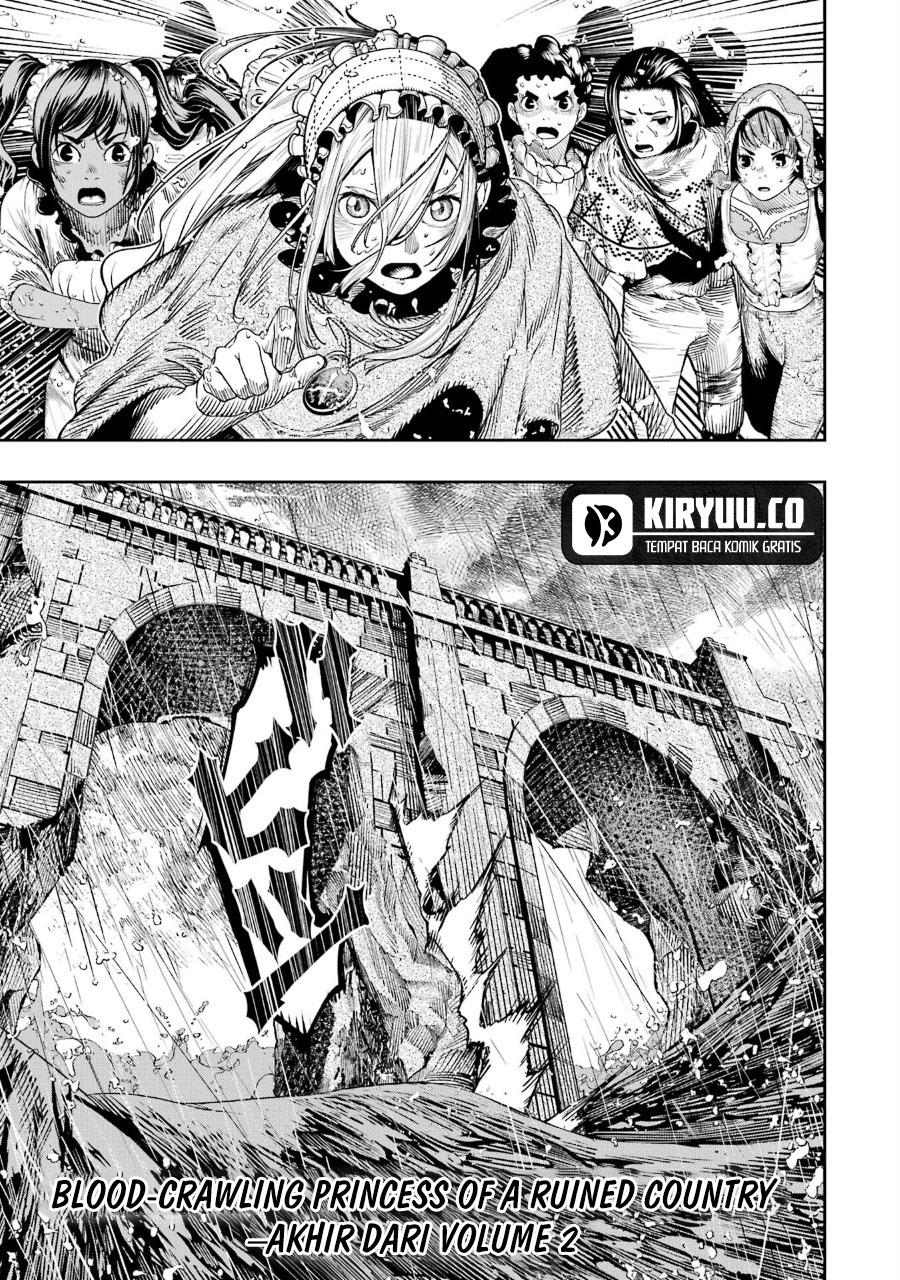 Halaman 31 dari Blood-crawling Princess of a ruined Country Chapter 10