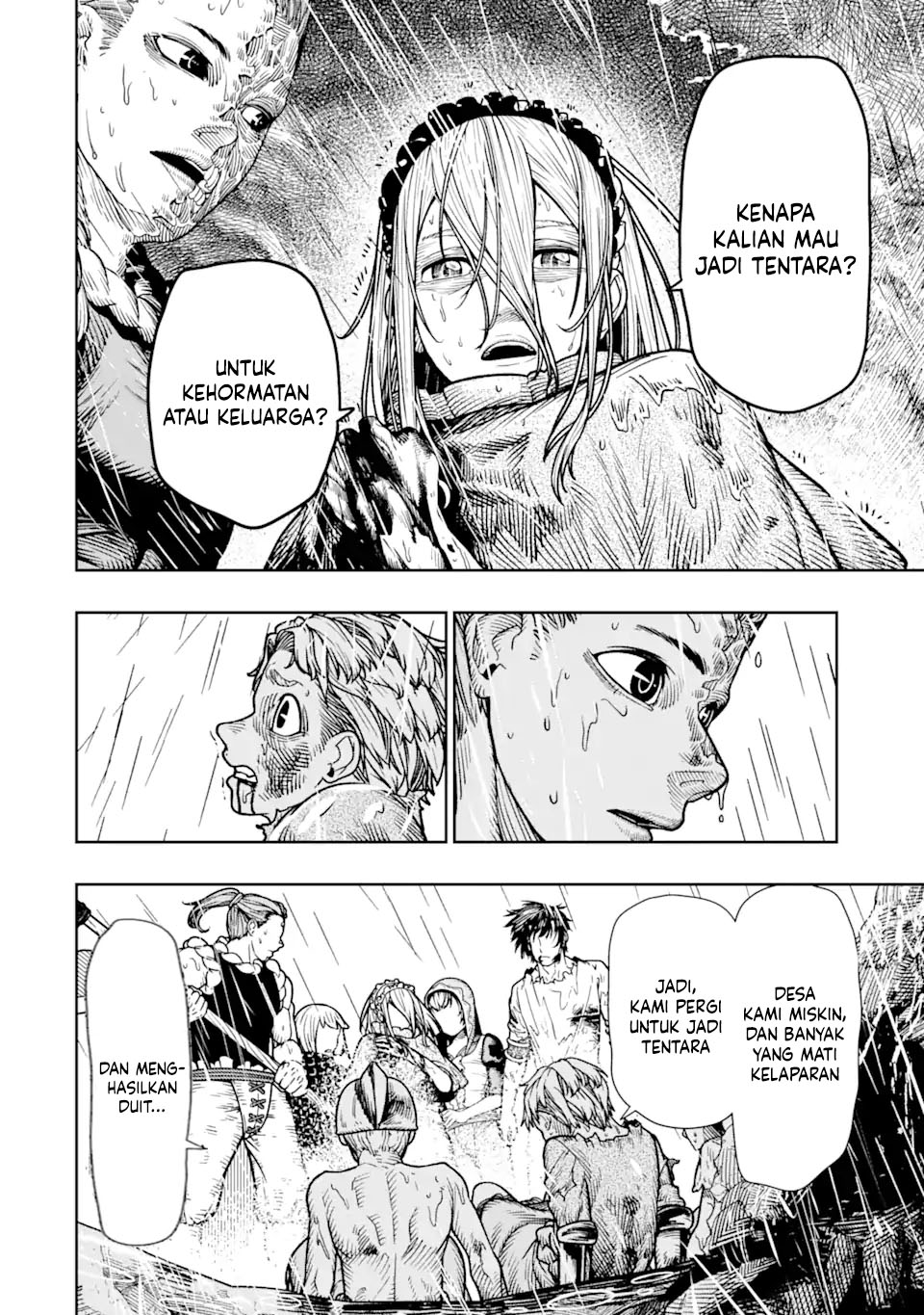 Halaman 31 dari Blood-crawling Princess of a ruined Country Chapter 13