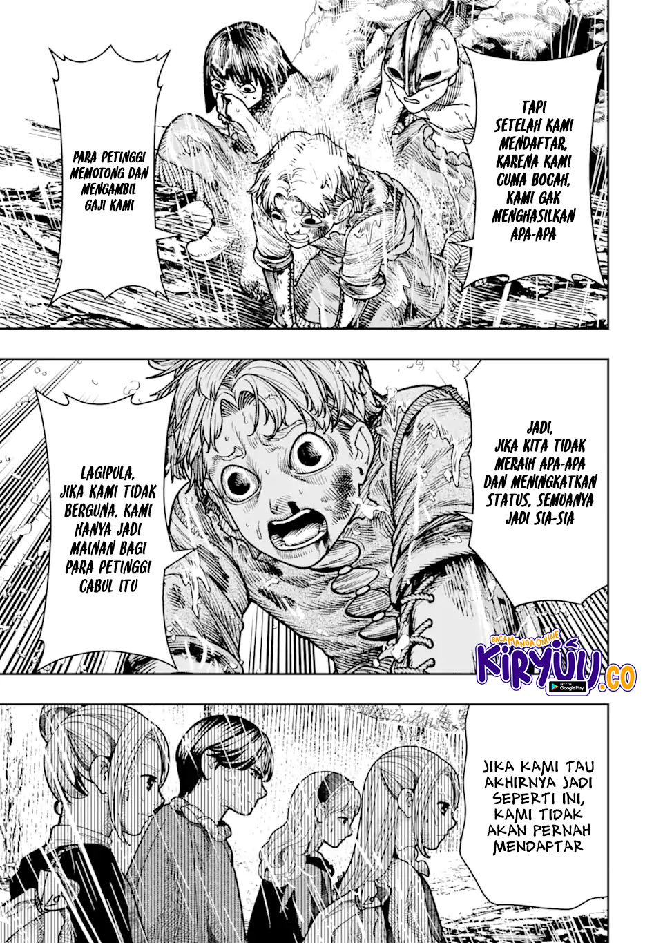 Halaman 32 dari Blood-crawling Princess of a ruined Country Chapter 13