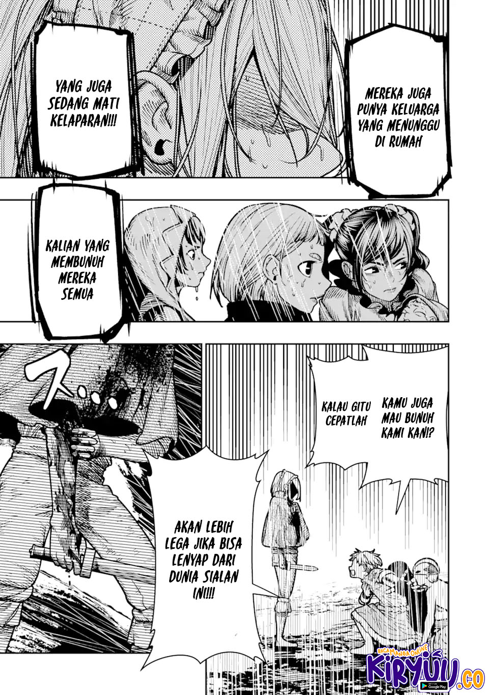 Halaman 36 dari Blood-crawling Princess of a ruined Country Chapter 13