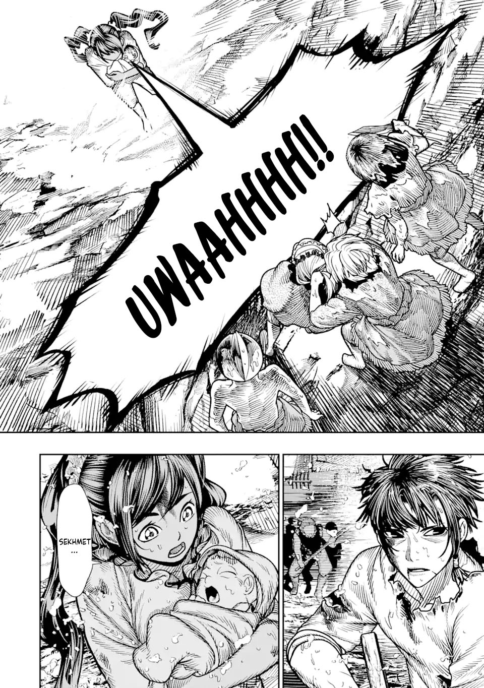 Halaman 9 dari Blood-crawling Princess of a ruined Country Chapter 13