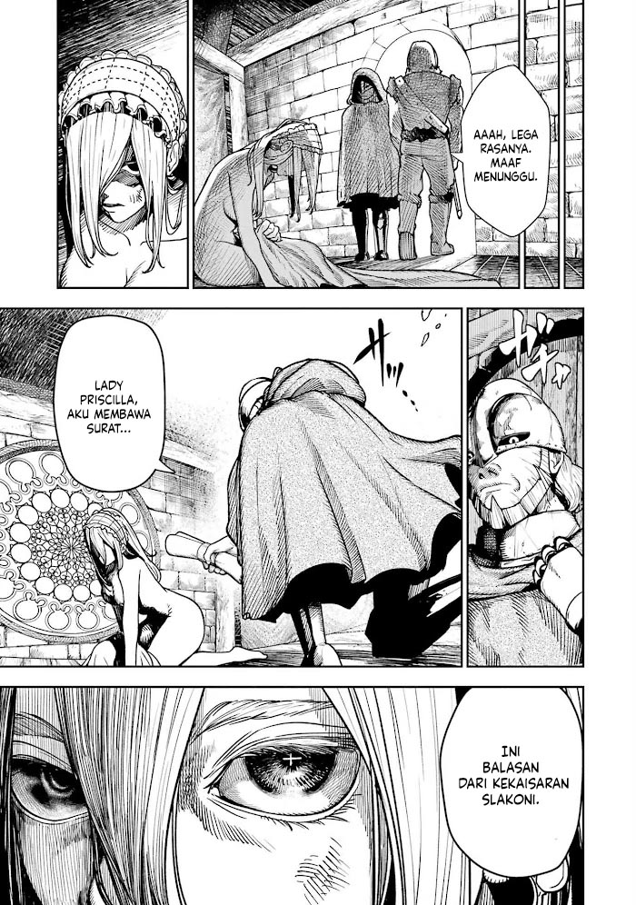 Halaman 14 dari Blood-crawling Princess of a ruined Country Chapter 3