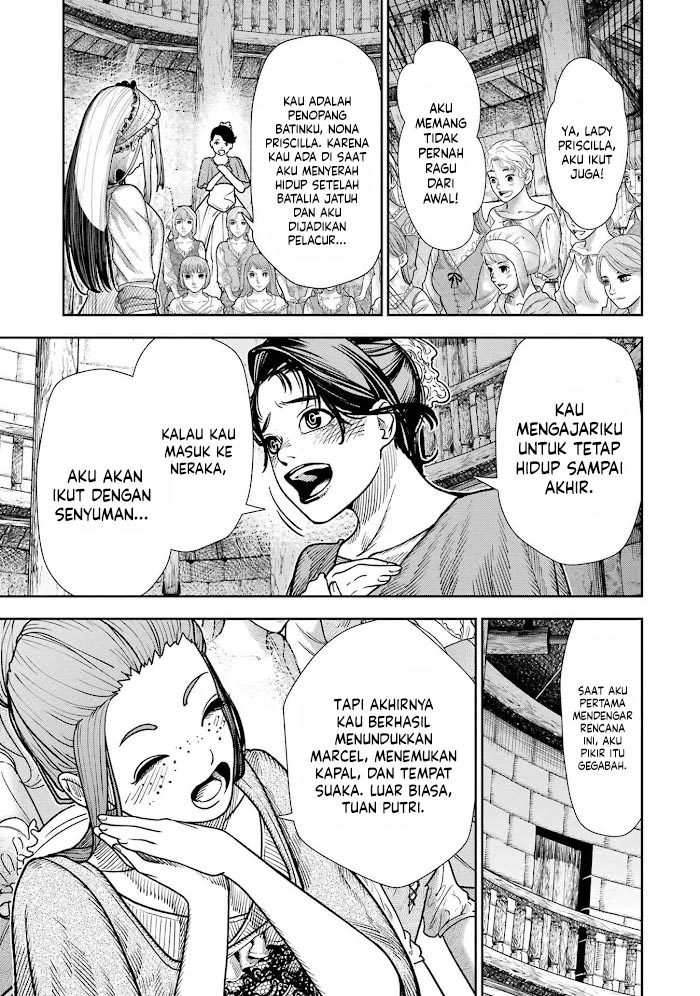Halaman 34 dari Blood-crawling Princess of a ruined Country Chapter 3
