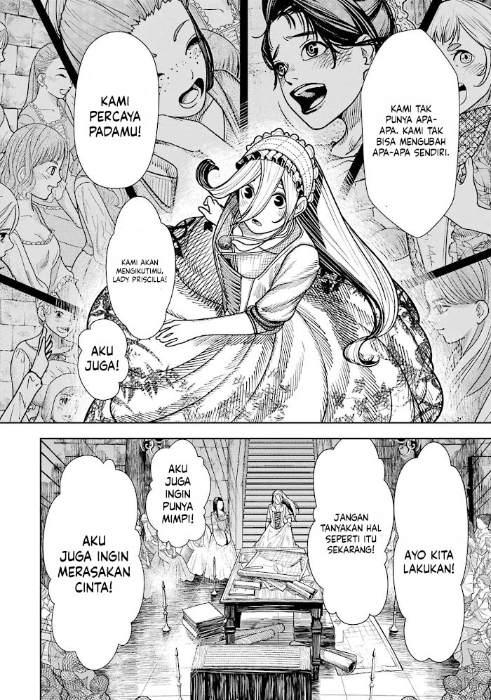 Halaman 35 dari Blood-crawling Princess of a ruined Country Chapter 3