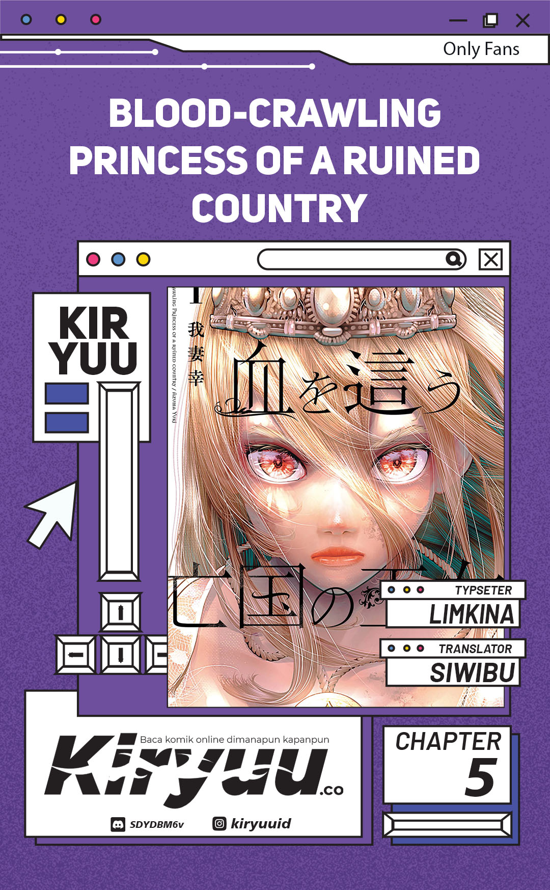 Halaman 1 dari Blood-crawling Princess of a ruined Country Chapter 5