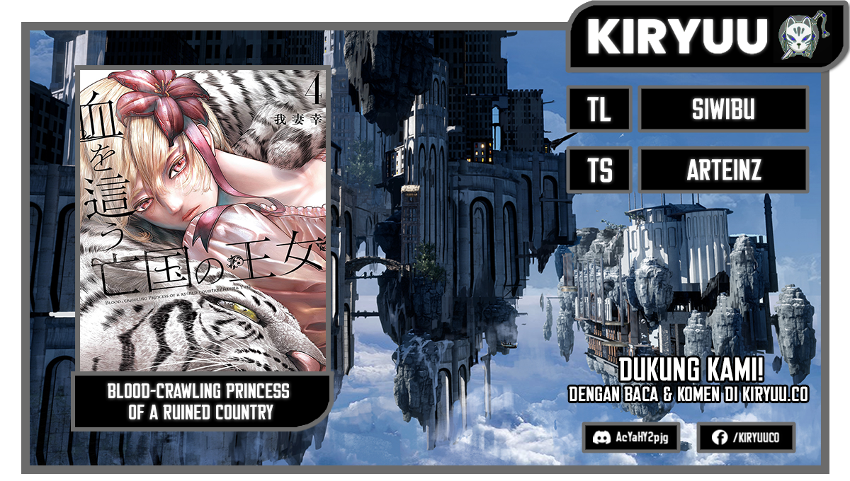 Halaman 1 dari Blood-crawling Princess of a ruined Country Chapter 7