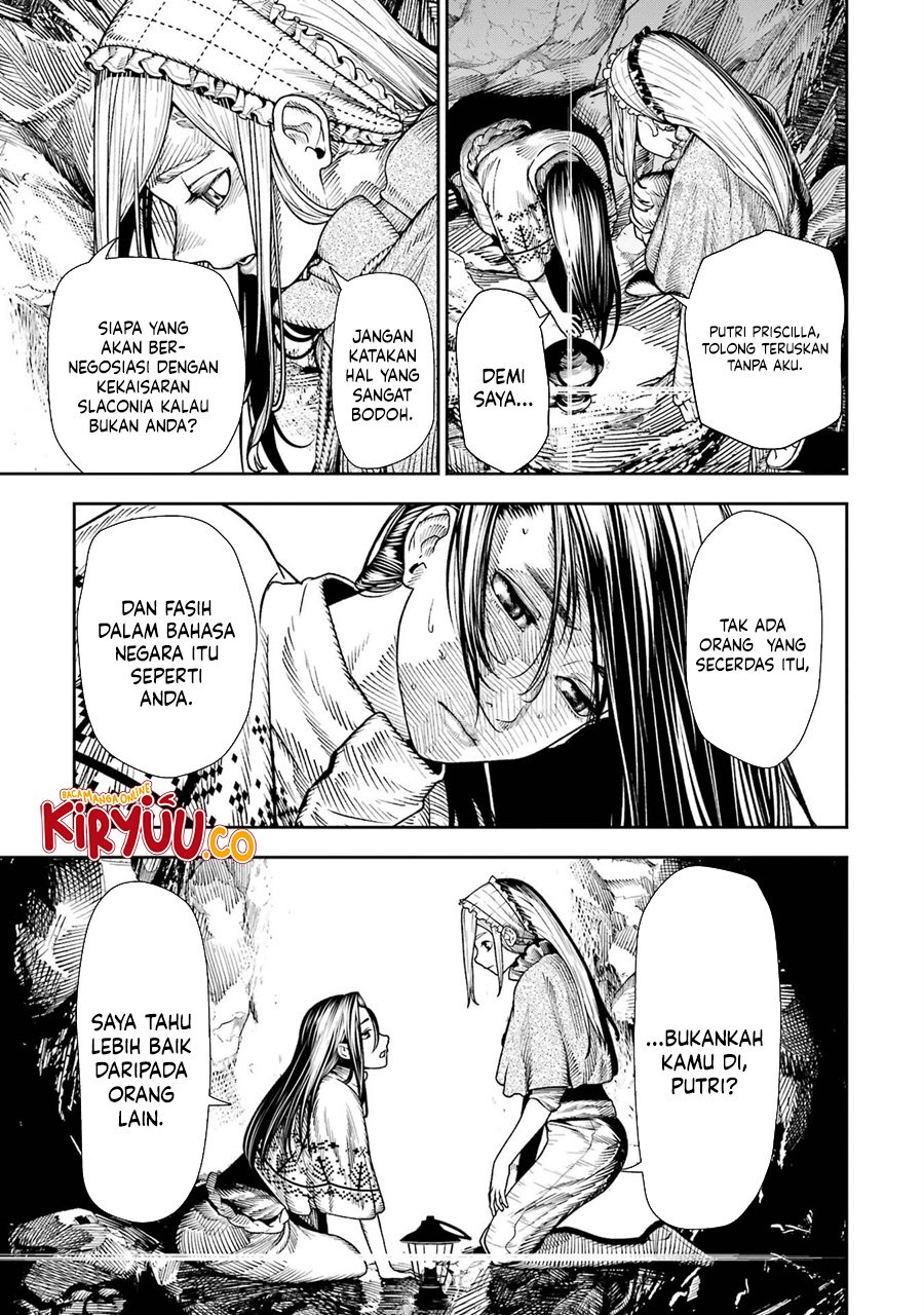 Halaman 11 dari Blood-crawling Princess of a ruined Country Chapter 7