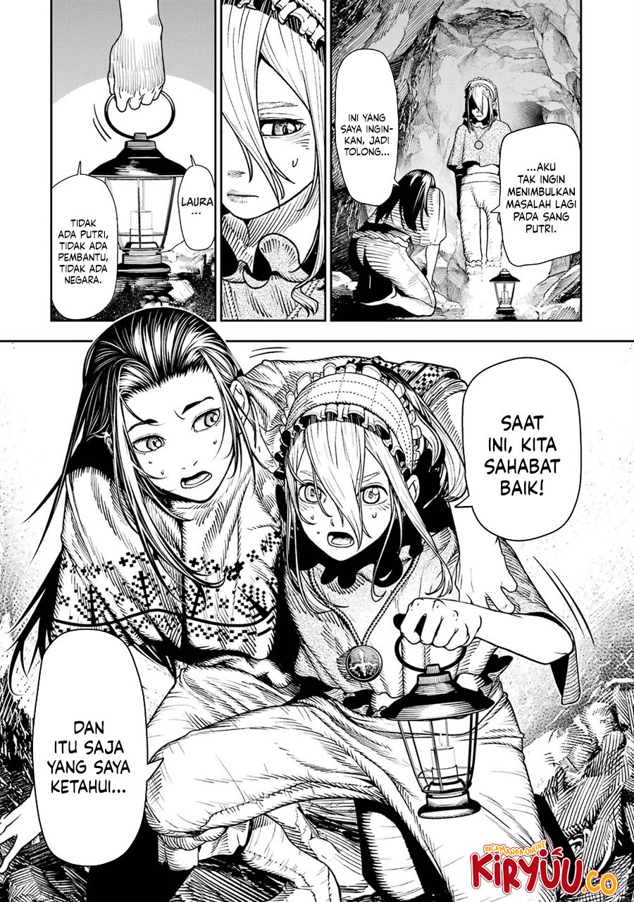 Halaman 13 dari Blood-crawling Princess of a ruined Country Chapter 7