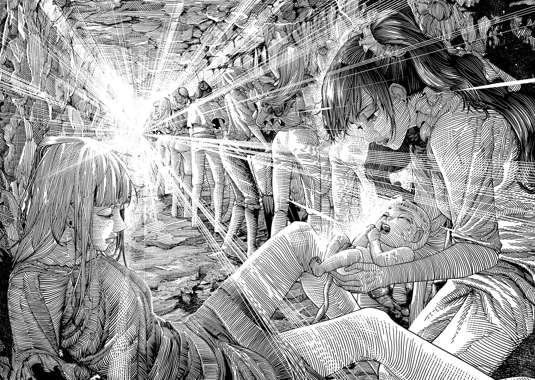 Halaman 30 dari Blood-crawling Princess of a ruined Country Chapter 7