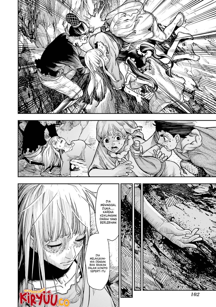 Halaman 33 dari Blood-crawling Princess of a ruined Country Chapter 7