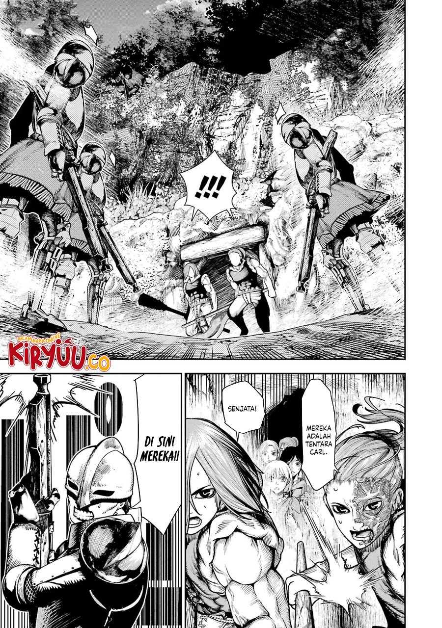 Halaman 36 dari Blood-crawling Princess of a ruined Country Chapter 7