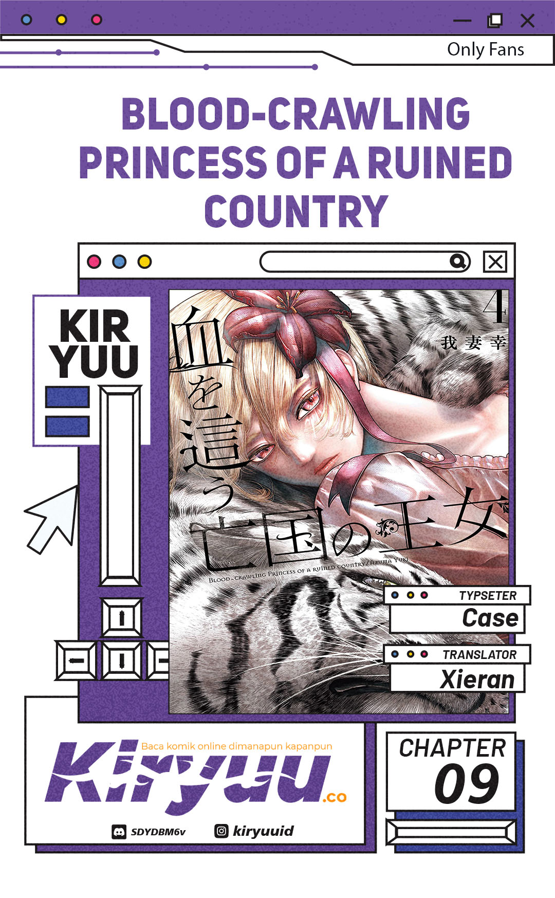 Halaman 1 dari Blood-crawling Princess of a ruined Country Chapter 9