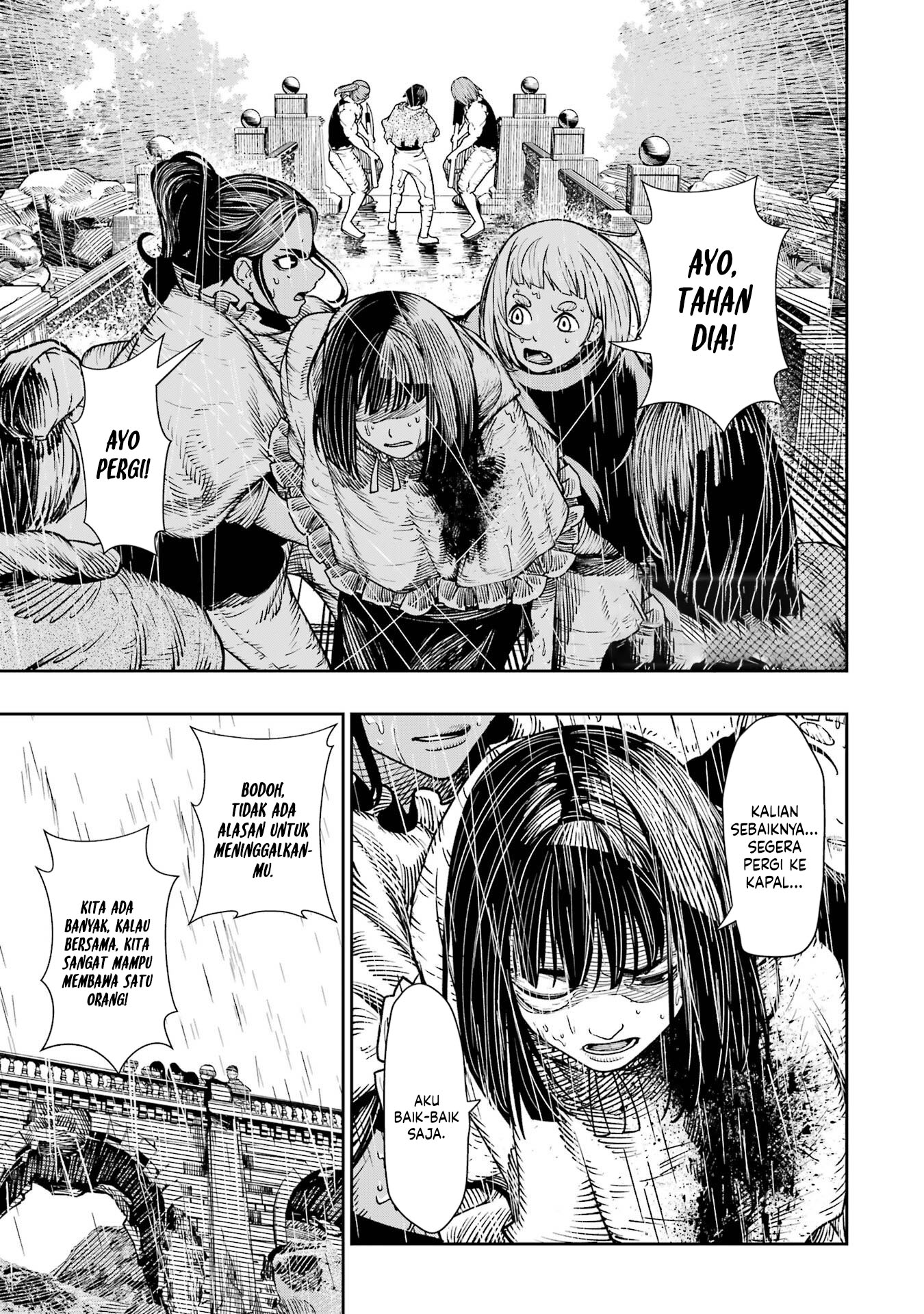 Halaman 2 dari Blood-crawling Princess of a ruined Country Chapter 9