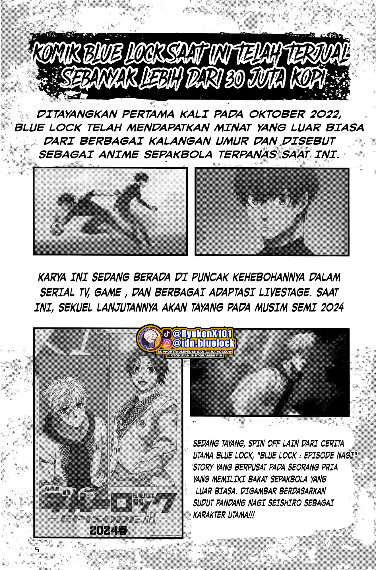 Halaman 7 dari Blue Lock Special Rin Chapter 0