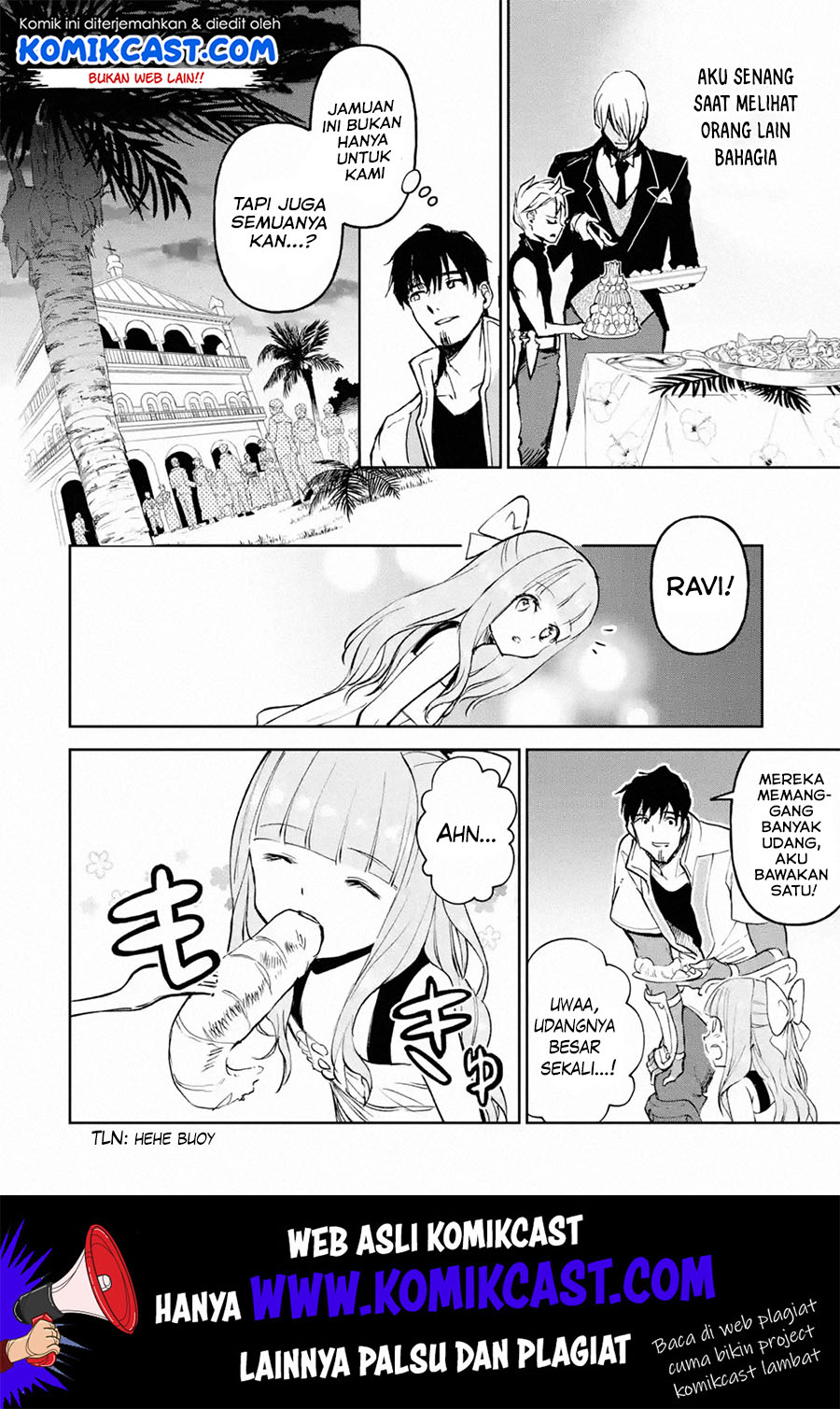 Halaman 6 dari Boukensha License o Hakudatsusareta Ossan Dakedo, Manamusume ga Dekita node Nonbiri Jinsei o Ouka Suru Chapter 17.2
