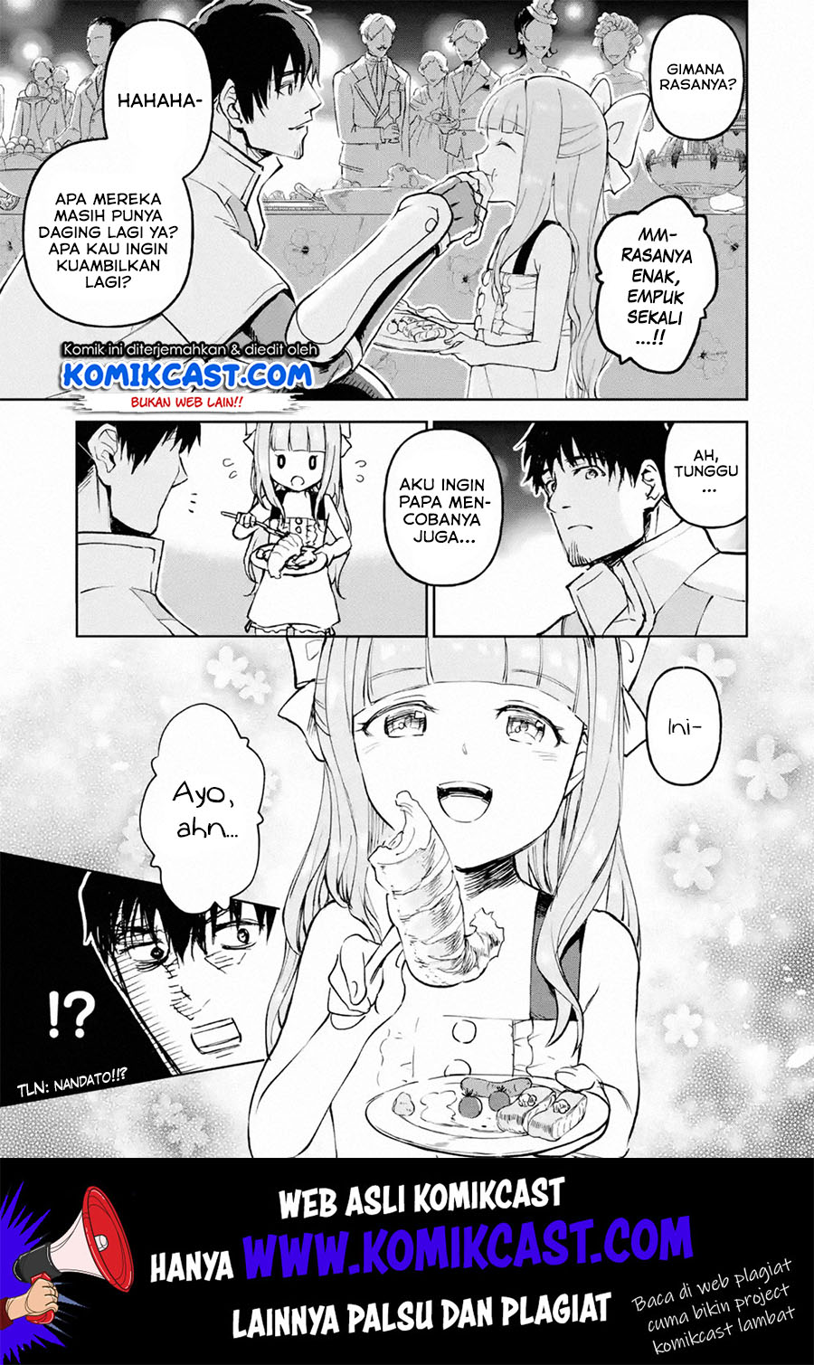 Halaman 7 dari Boukensha License o Hakudatsusareta Ossan Dakedo, Manamusume ga Dekita node Nonbiri Jinsei o Ouka Suru Chapter 17.2