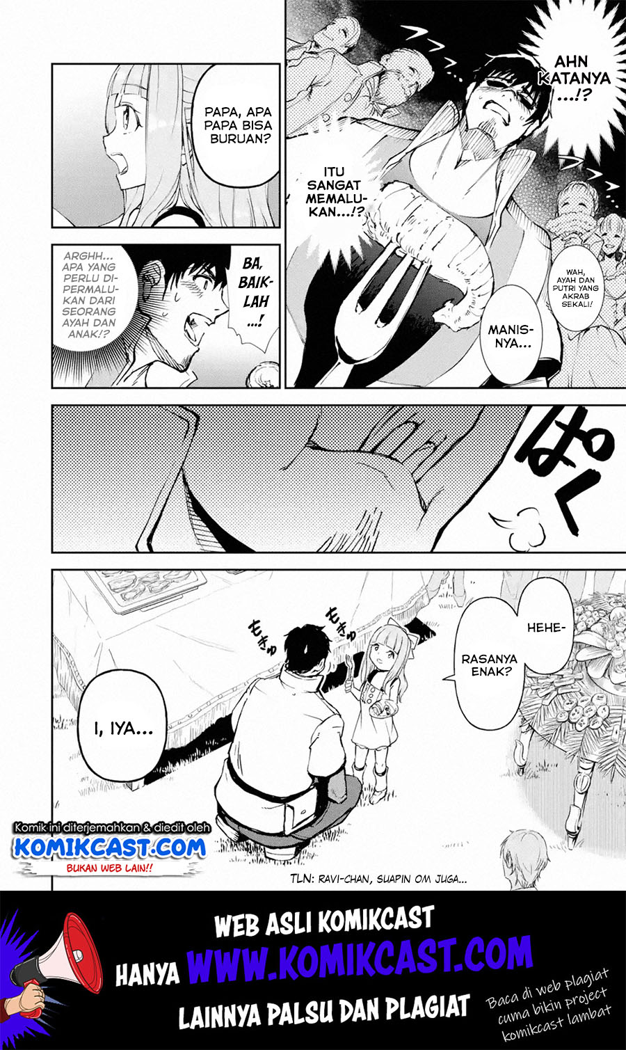 Halaman 8 dari Boukensha License o Hakudatsusareta Ossan Dakedo, Manamusume ga Dekita node Nonbiri Jinsei o Ouka Suru Chapter 17.2