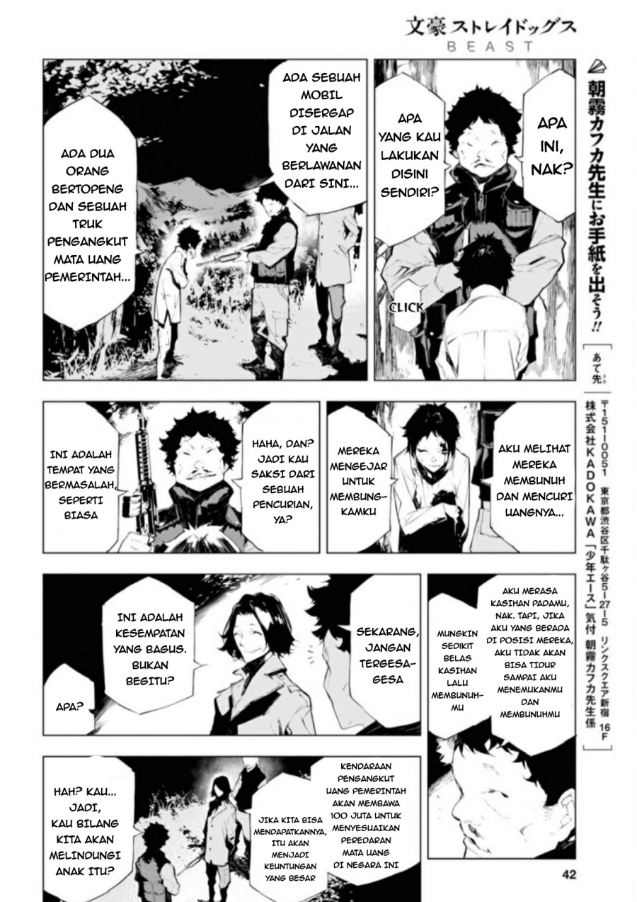 Halaman 27 dari Bungou Stray Dogs: BEAST Chapter 1