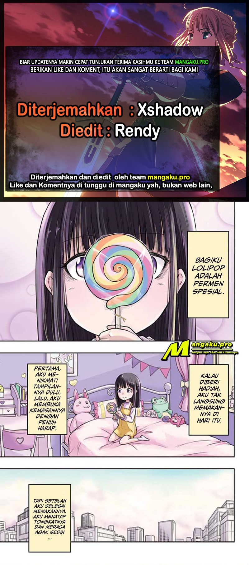 Halaman 1 dari Amenofuru Chapter 1.1