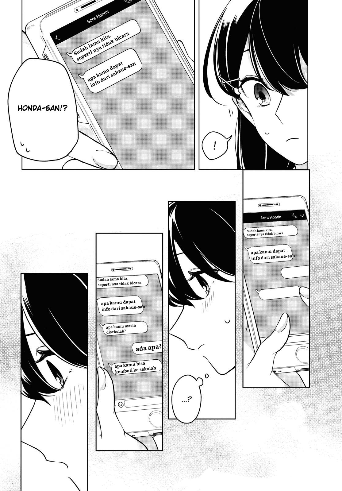 Halaman 15 dari Lonely Girl ni Sakaraenai Chapter 7