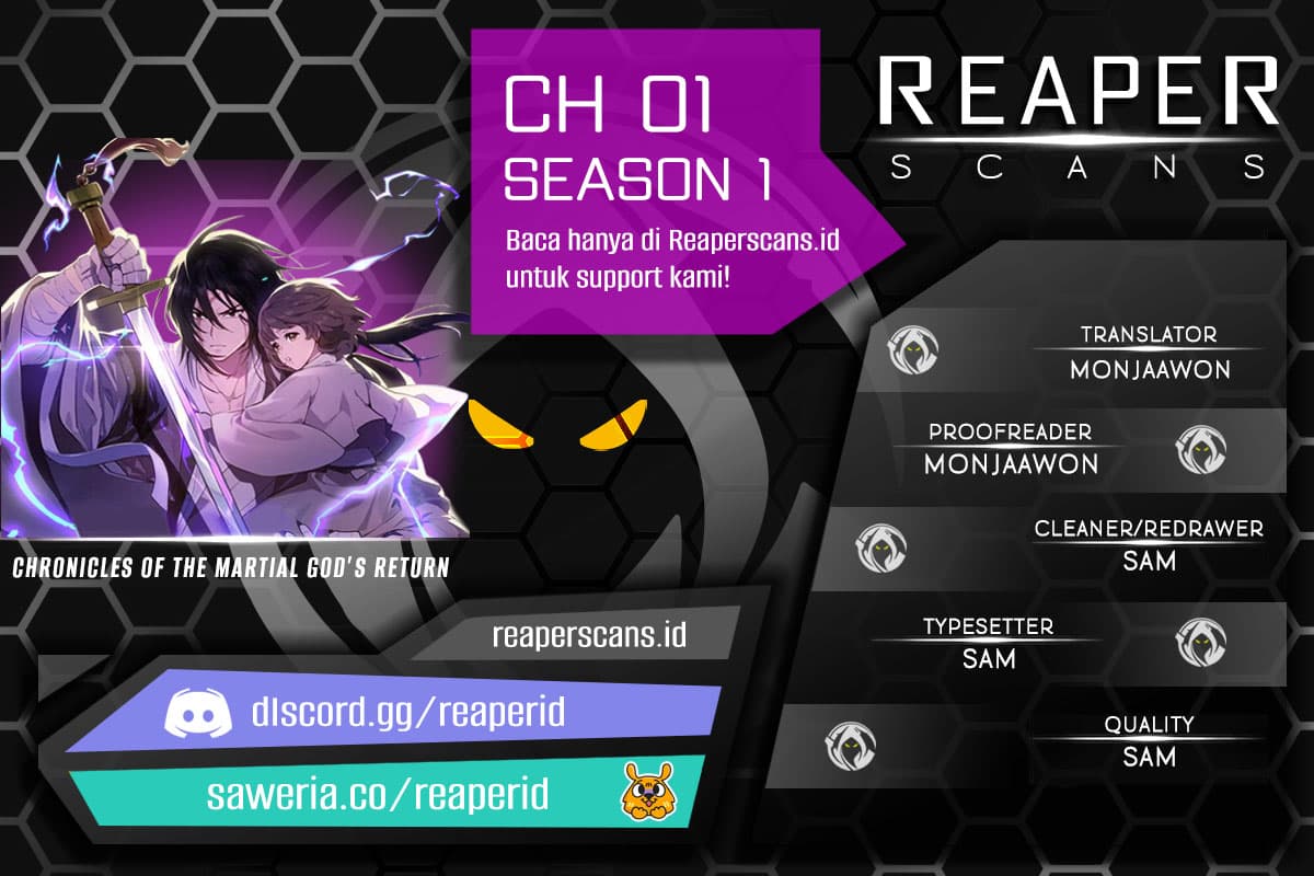 Return of the War God Chapter 1 – halaman 1