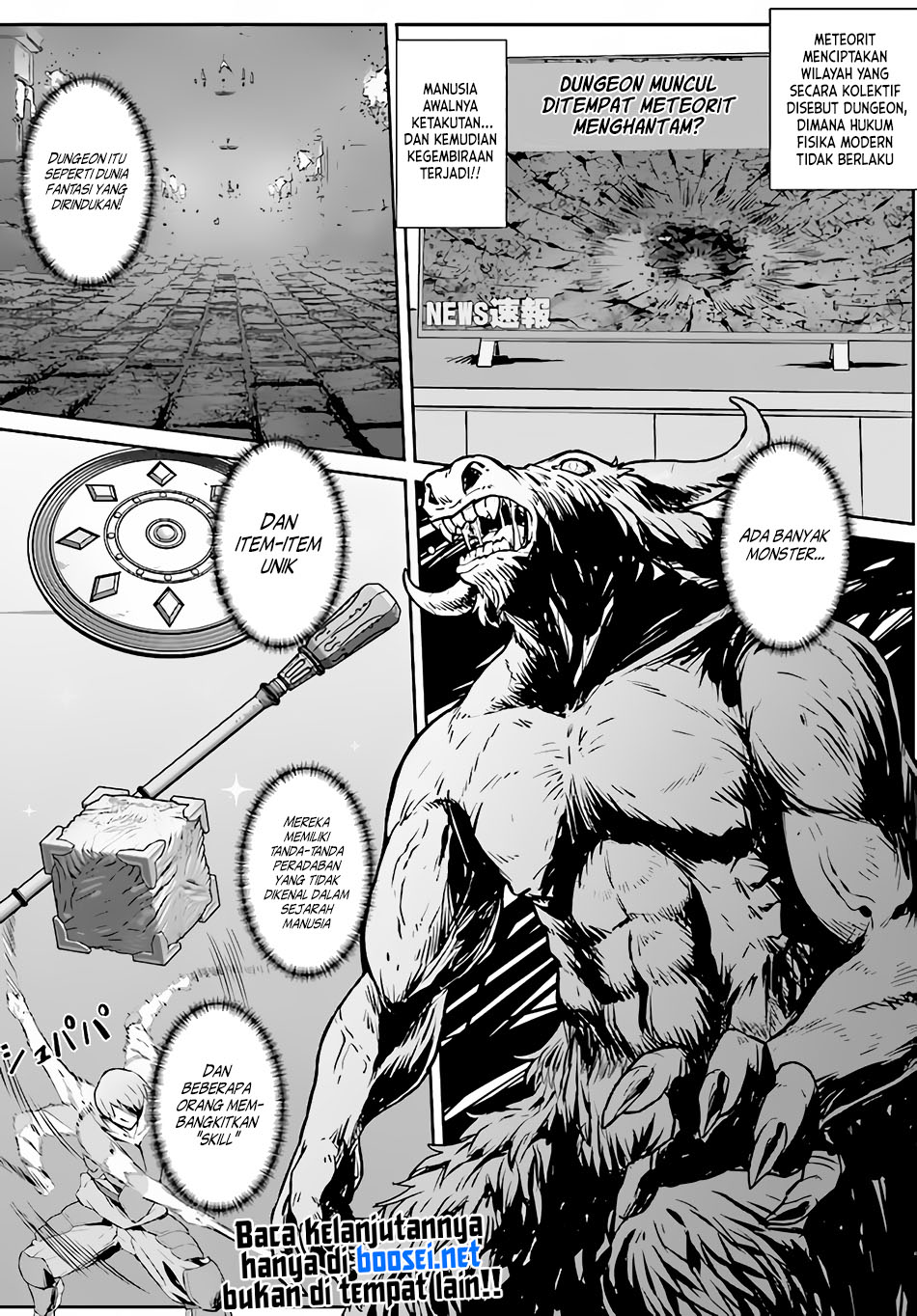 Halaman 5 dari Chuusotsu Tansakusha no Nariagari Eiyuutan Chapter 1