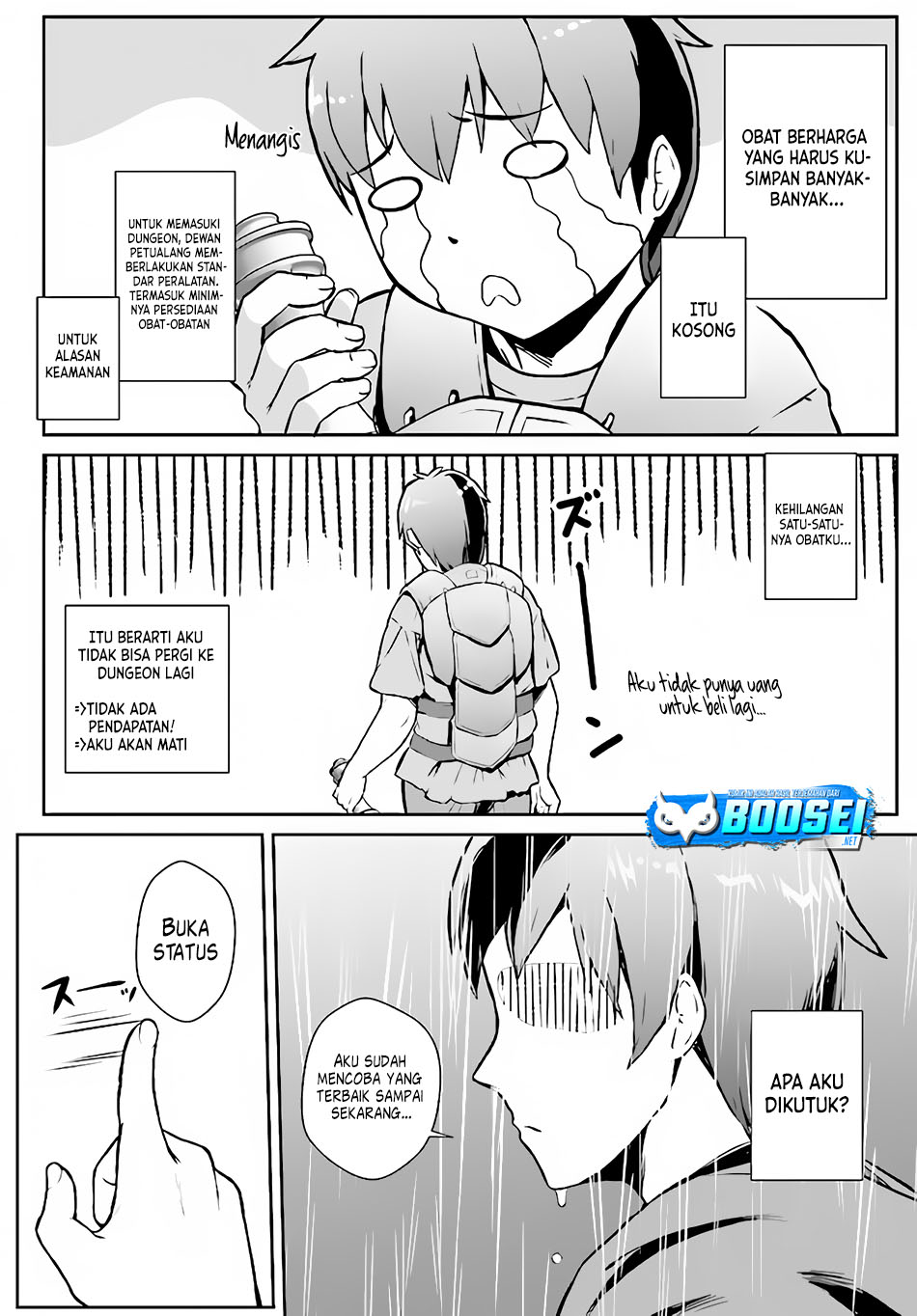 Halaman 9 dari Chuusotsu Tansakusha no Nariagari Eiyuutan Chapter 1