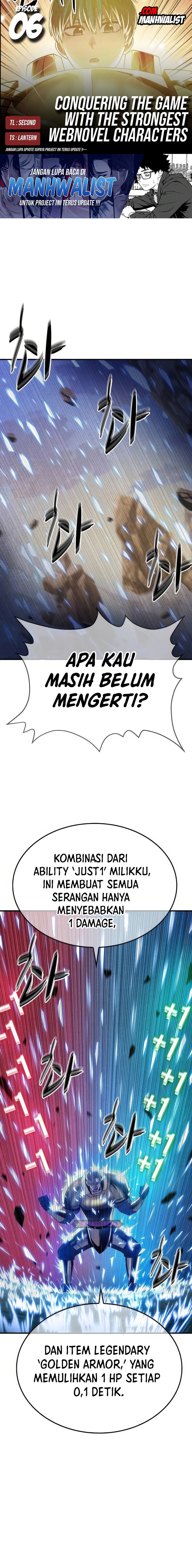 Halaman 1 dari Conquer the Game With the Best Web Novels Chapter 6
