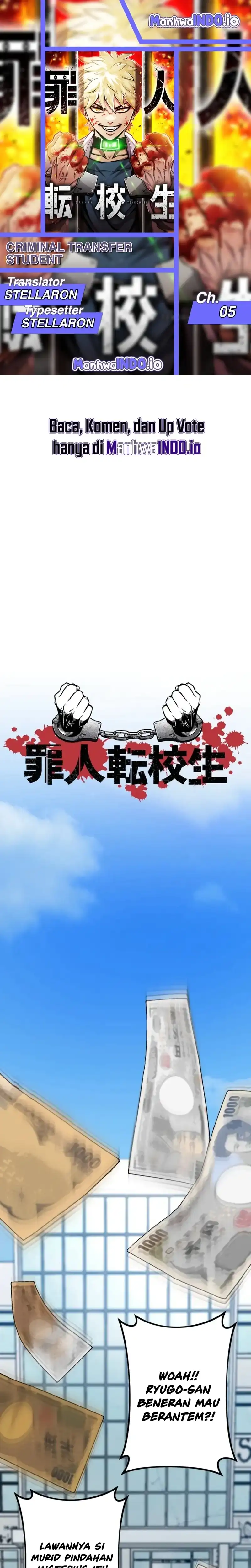 Halaman 1 dari Criminal Transfer Student Chapter 5