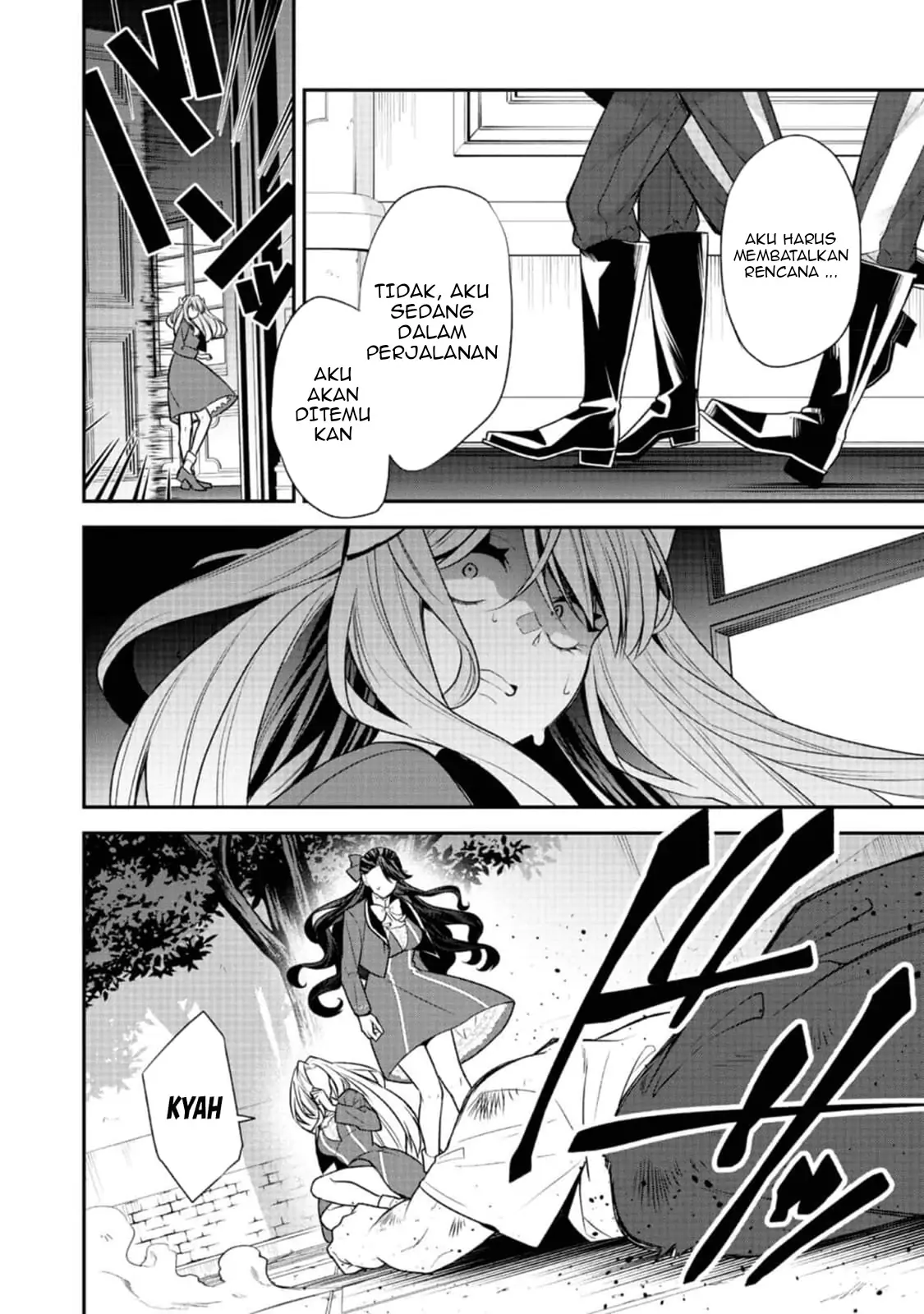 Halaman 28 dari Danzai Sareta Akuyaku Reijou wa, Gyakkou Shite Kanpeki na Akujo o Mezasu @COMIC Chapter 13