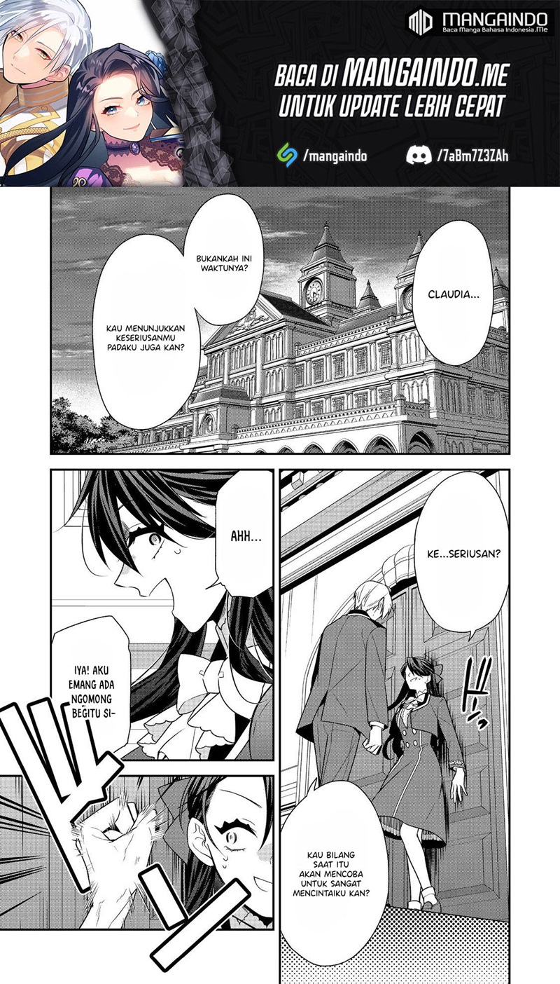 Halaman 2 dari Danzai Sareta Akuyaku Reijou wa, Gyakkou Shite Kanpeki na Akujo o Mezasu @COMIC Chapter 9