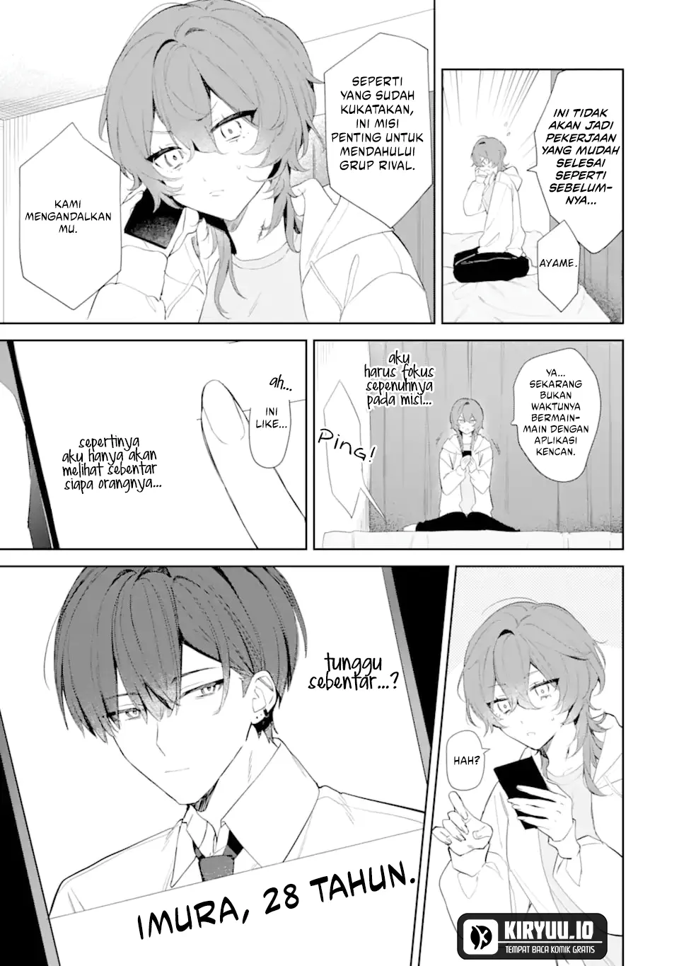 Halaman 12 dari Date or Kill ~Himitsu no Matching~ Chapter 1