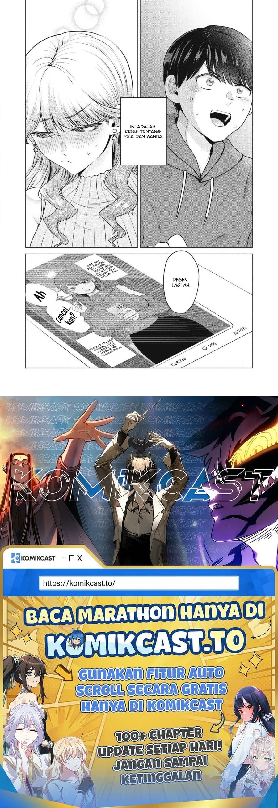 Halaman 57 dari Deriheru Yondara Moto Doukyuusei ga Kita Chapter 1