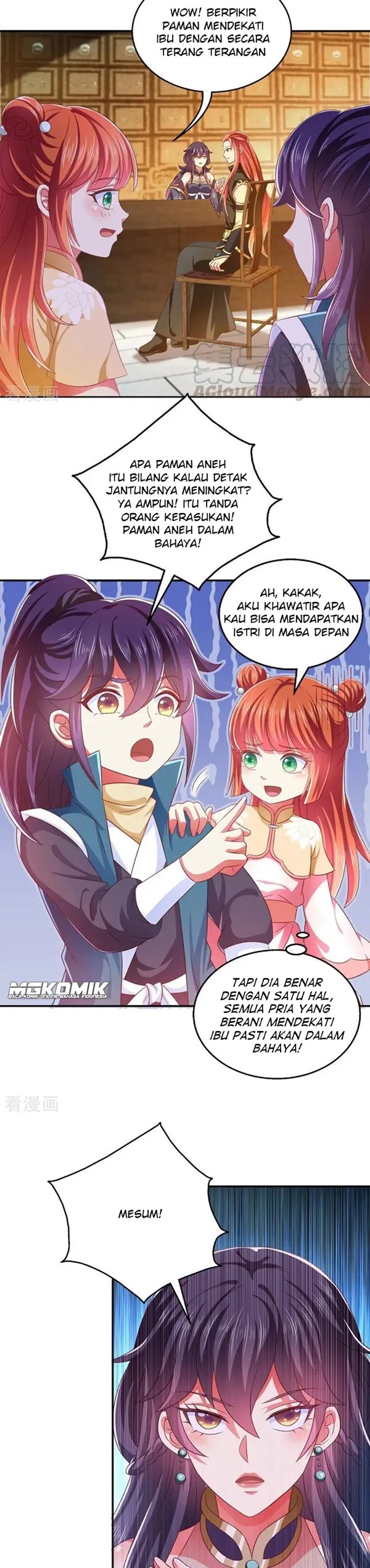 Halaman 4 dari Demon King Domination Pet Genius Meng Bao Belly Black Mother Chapter 29