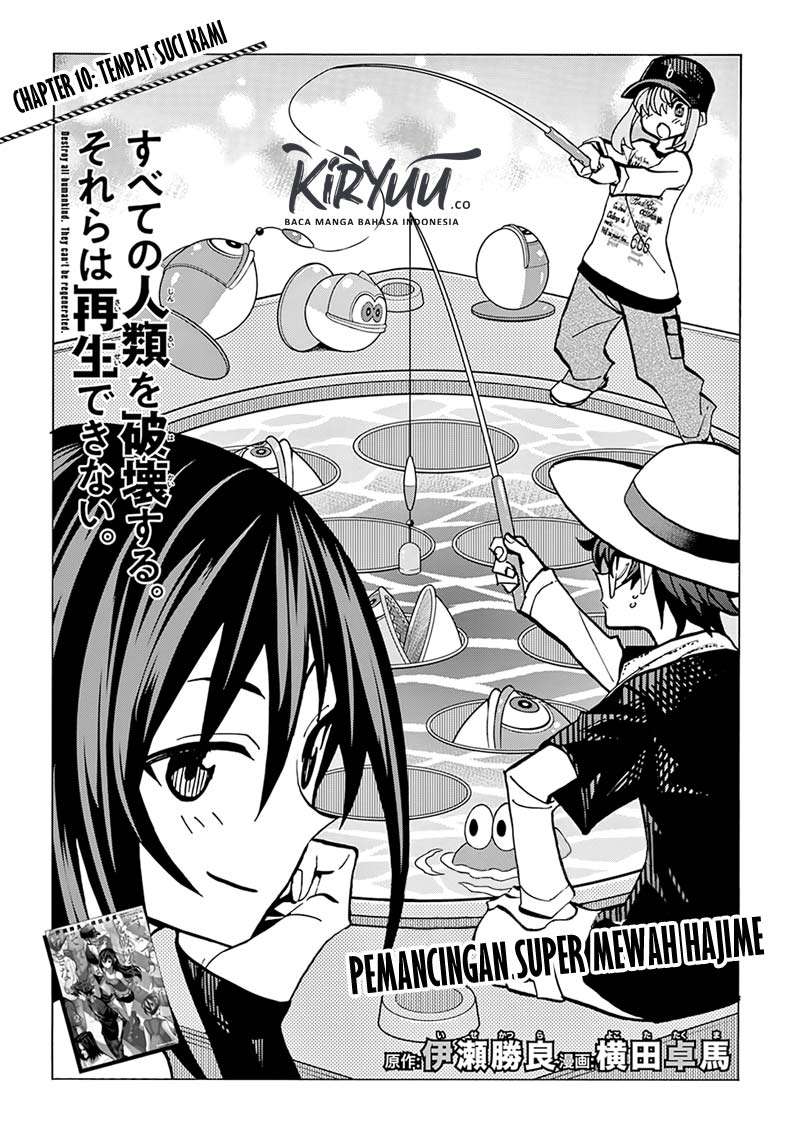 Halaman 6 dari Subete no Jinrui o Hakai Suru. Sorera wa Saisei Dekinai. Chapter 10