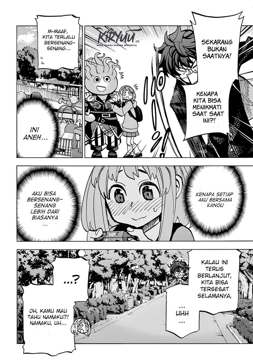 Halaman 18 dari Subete no Jinrui o Hakai Suru. Sorera wa Saisei Dekinai. Chapter 11