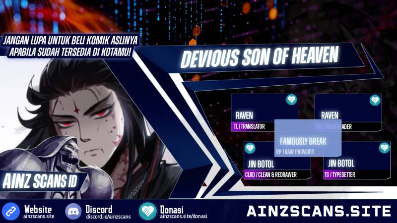 Halaman 1 dari Devious Son Of Heaven Chapter 17