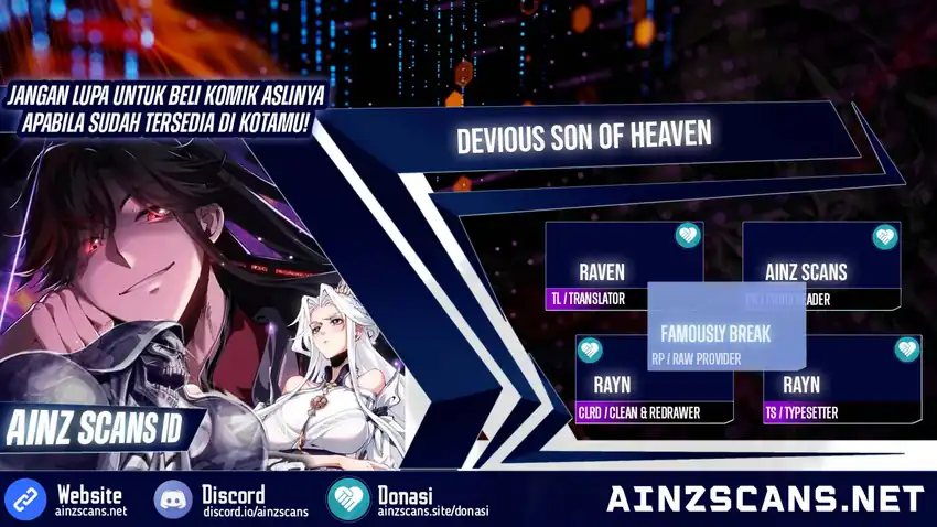 Halaman 1 dari Devious Son Of Heaven Chapter 172