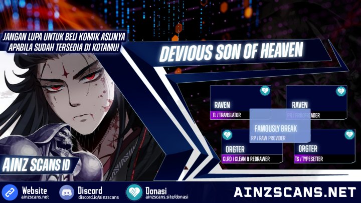 Halaman 1 dari Devious Son Of Heaven Chapter 26