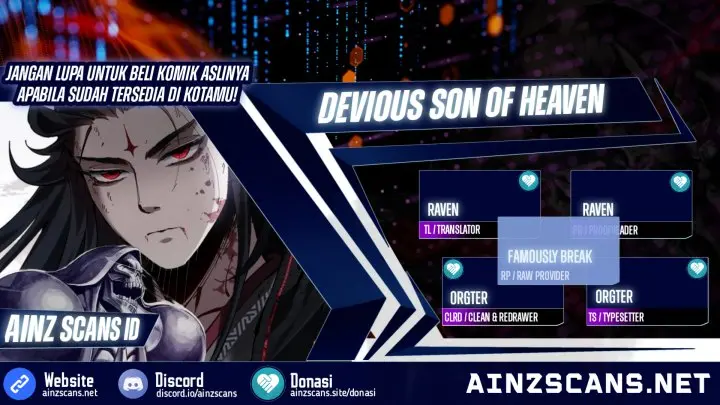 Halaman 1 dari Devious Son Of Heaven Chapter 29