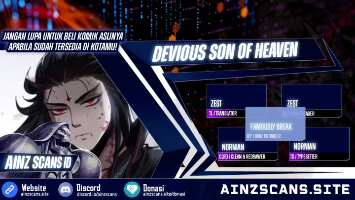 Halaman 1 dari Devious Son Of Heaven Chapter 7