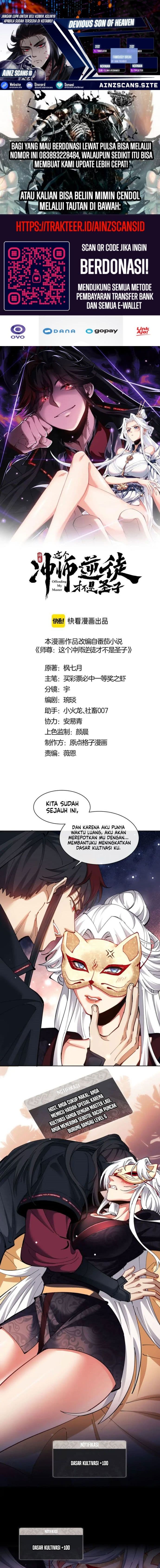 Halaman 1 dari Devious Son Of Heaven Chapter 9
