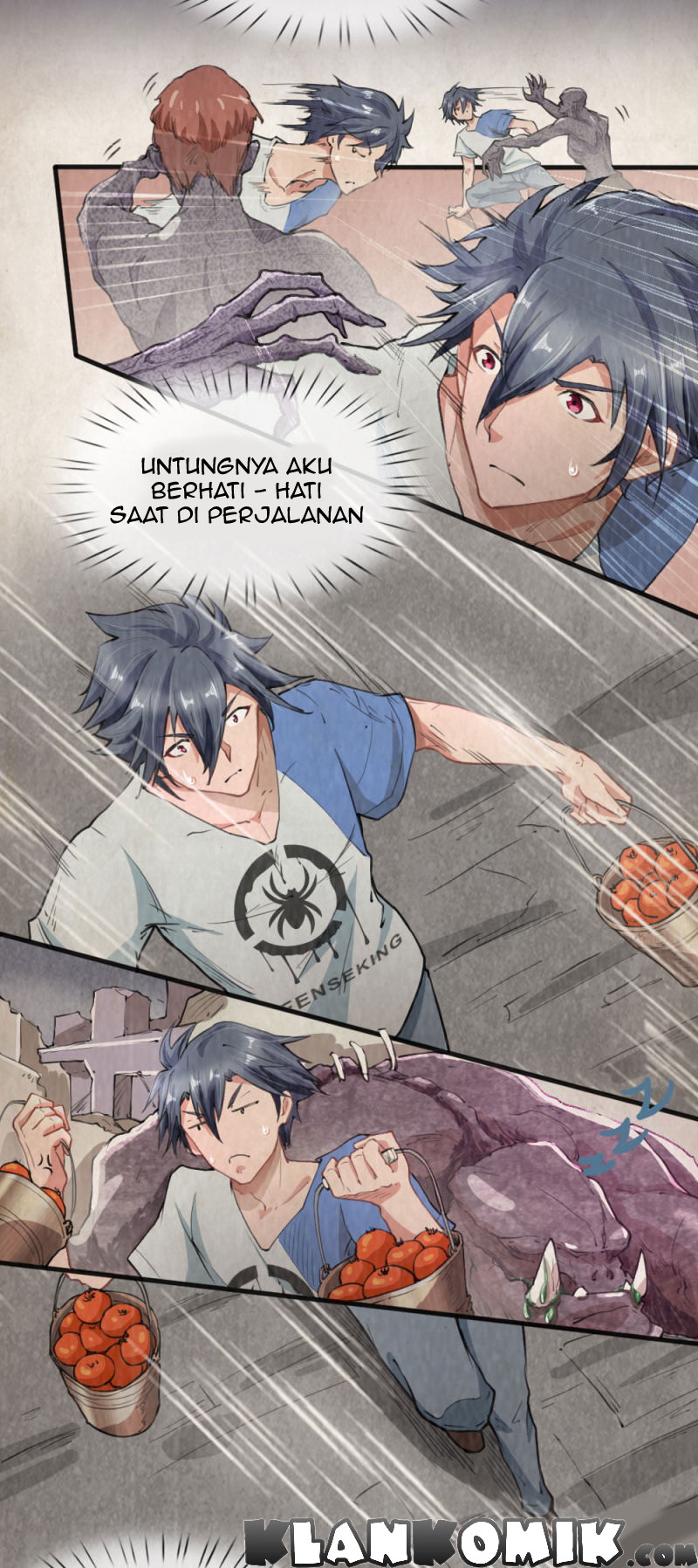 Halaman 16 dari Doomsday Girlfriend: My Backyard Leads to Doomsday Chapter 1