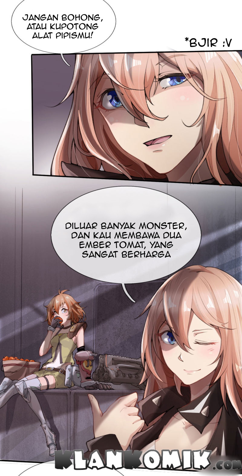 Halaman 8 dari Doomsday Girlfriend: My Backyard Leads to Doomsday Chapter 1