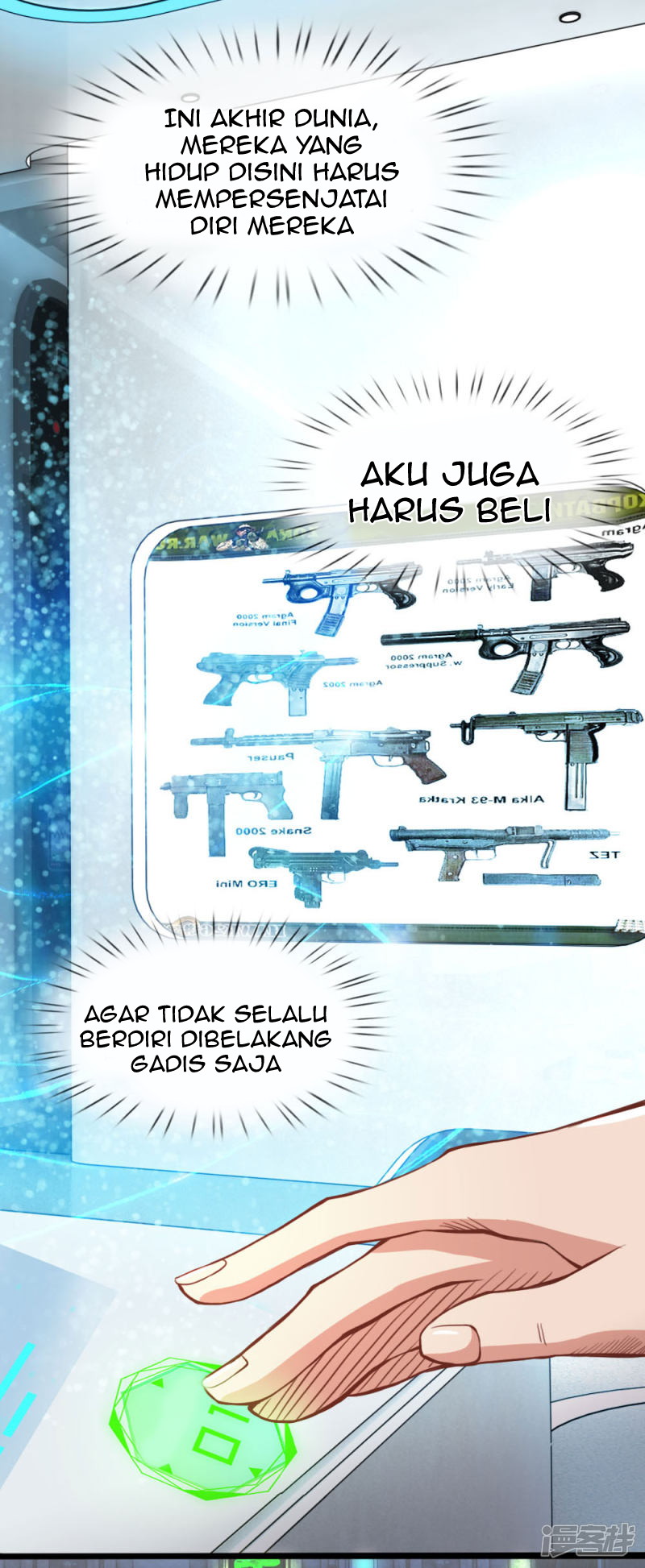 Halaman 12 dari Doomsday Girlfriend: My Backyard Leads to Doomsday Chapter 20