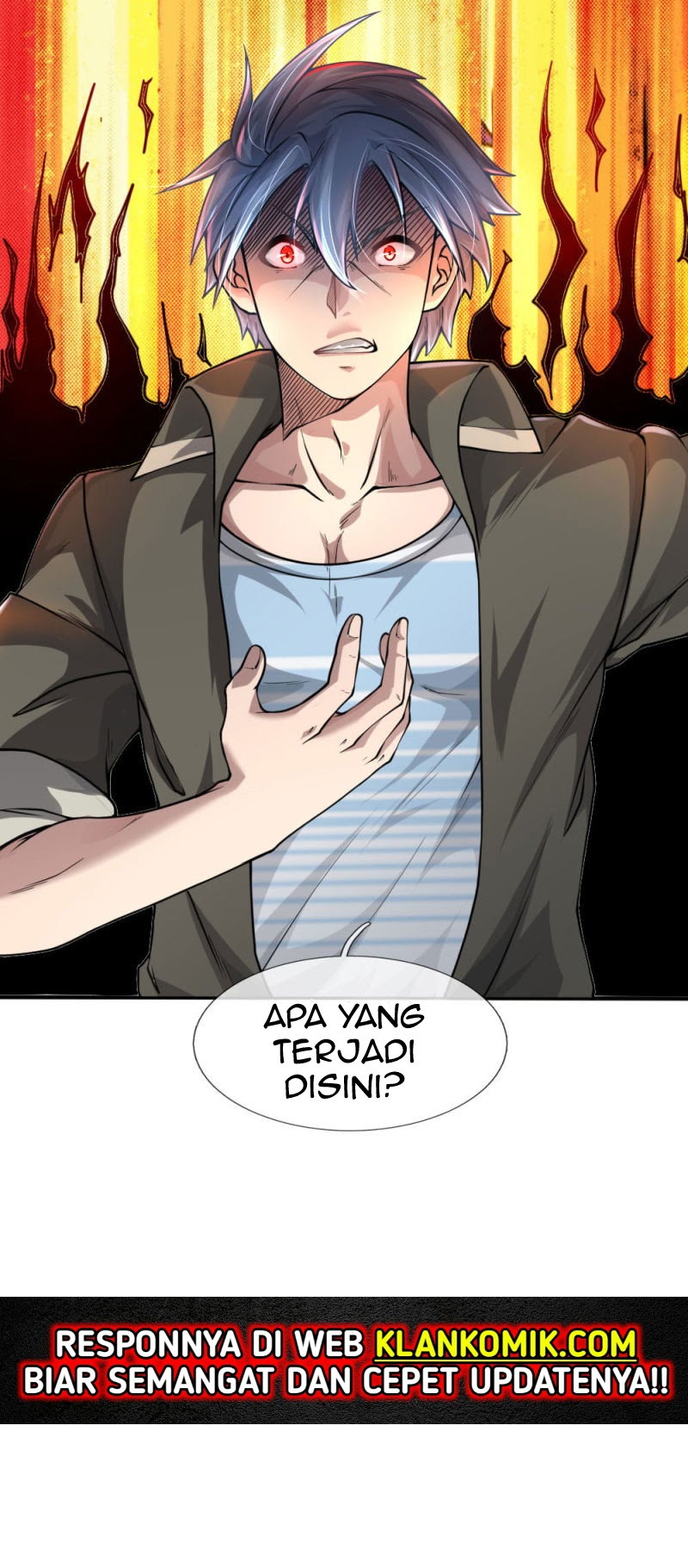 Halaman 18 dari Doomsday Girlfriend: My Backyard Leads to Doomsday Chapter 56
